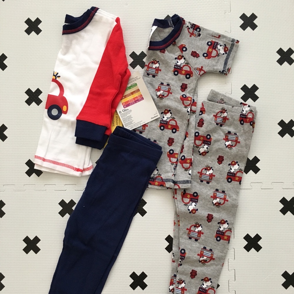 New with Tags 18 Month Pajama set 4 pc pants shirt